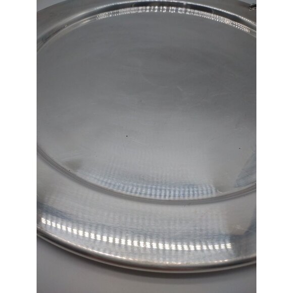 Vintage Saks Fifth Avenue 12" Silverplate Platter, Candy Jewelry Trinket Tray - Picture 8 of 17